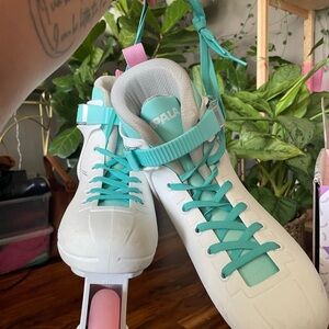Impala Inline Skates - White, Teal & Pink
